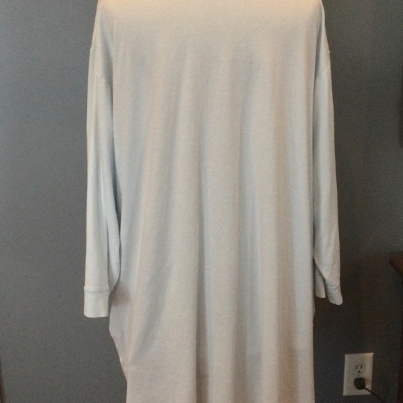 p. jamas Blue Pima Cotton Wrap Robe - Picture 4 of 7